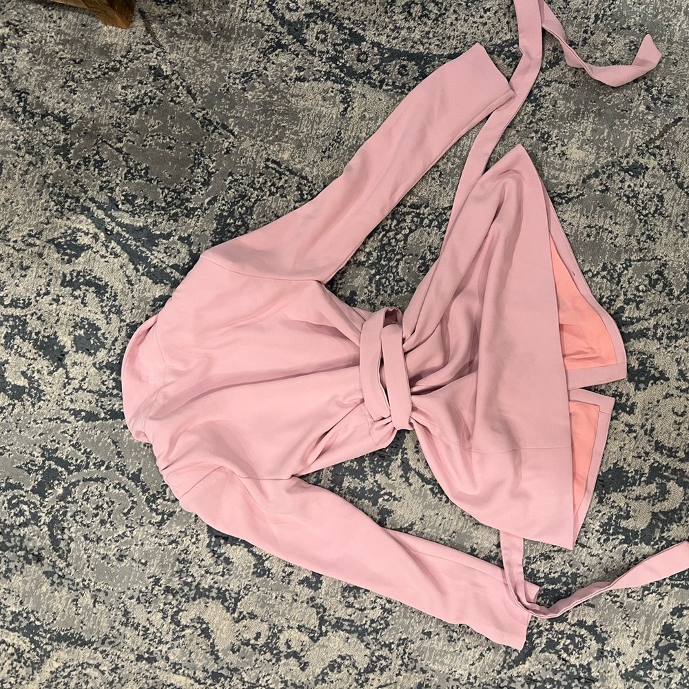 Pink Wrap Dress